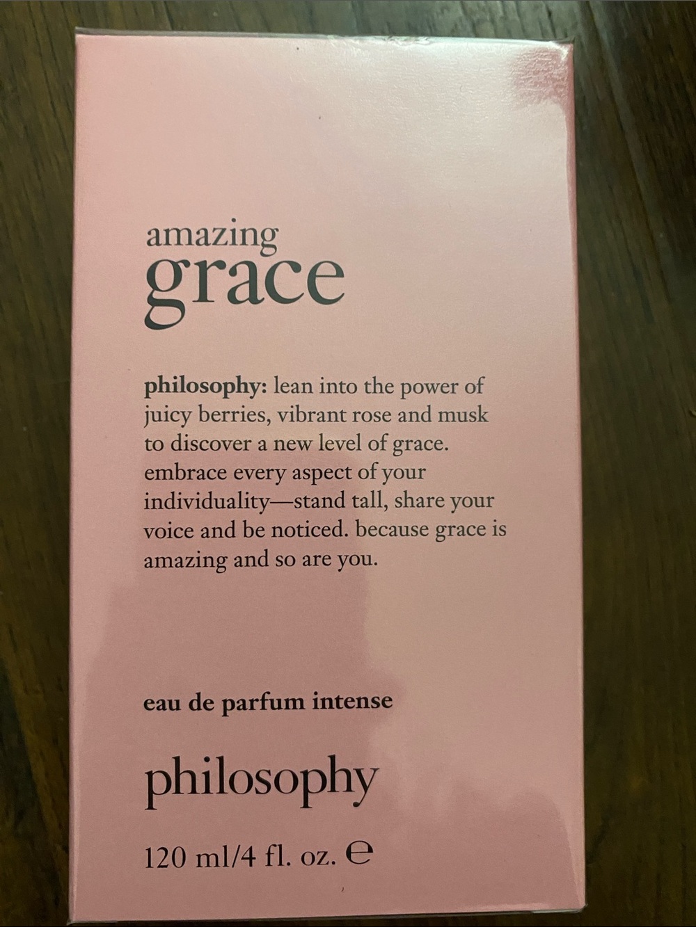 Philosophy Amazing Grace Eau de Parfum Intense  4oz new in sealed box